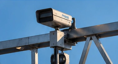 Average speed section control camera