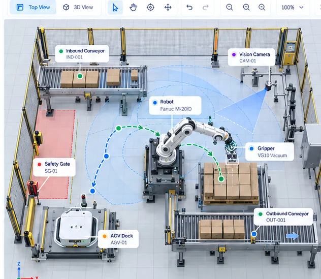 Illustrative asset & maintenance workflows concept